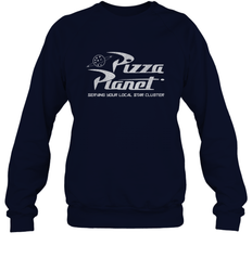 Disney Pixar Toy Story Pizza Planet Distressed Logo Crewneck Sweatshirt