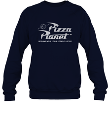 Disney Pixar Toy Story Pizza Planet Distressed Logo Crewneck Sweatshirt Crewneck Sweatshirt - HorseTee