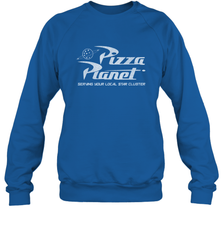 Disney Pixar Toy Story Pizza Planet Distressed Logo Crewneck Sweatshirt Crewneck Sweatshirt - HorseTee