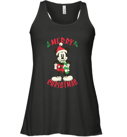 Disney Vintage Mickey Mouse Merry Christmas Women's Tank Top Women's Tank Top / Black / XS Women's Tank Top - HorseTee