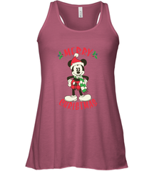 Disney Vintage Mickey Mouse Merry Christmas Women's Tank Top Women's Tank Top - HorseTee