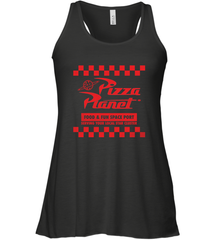 Disney Pixar Toy Story Pizza Planet Checkered Logo Women's Tank Top Women's Tank Top - HorseTee