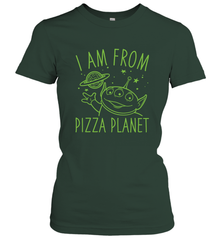 Disney Pixar Toy Story Neon Green Alien Pizza Planet I Am From Pizza Planet Women's T-Shirt Women's T-Shirt - HorseTee