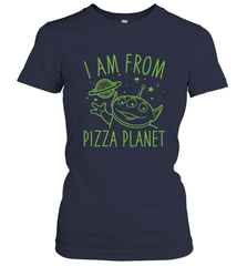 Disney Pixar Toy Story Neon Green Alien Pizza Planet I Am From Pizza Planet Women's T-Shirt Women's T-Shirt - HorseTee