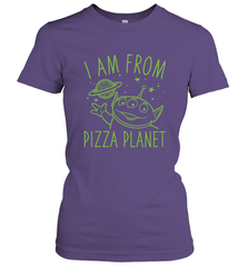 Disney Pixar Toy Story Neon Green Alien Pizza Planet I Am From Pizza Planet Women's T-Shirt Women's T-Shirt - HorseTee