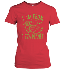 Disney Pixar Toy Story Neon Green Alien Pizza Planet I Am From Pizza Planet Women's T-Shirt Women's T-Shirt - HorseTee