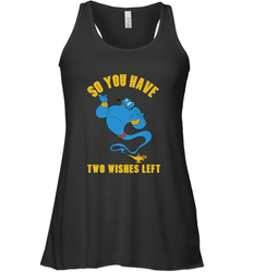 Disney Aladdin Genie So You Have Two Wishes Left Portrait Women's Tank Top