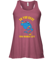 Disney Aladdin Genie So You Have Two Wishes Left Portrait Women's Tank Top Women's Tank Top - HorseTee