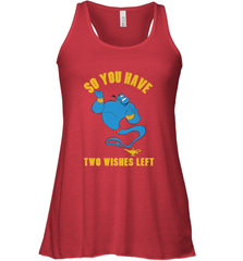 Disney Aladdin Genie So You Have Two Wishes Left Portrait Women's Tank Top Women's Tank Top - HorseTee